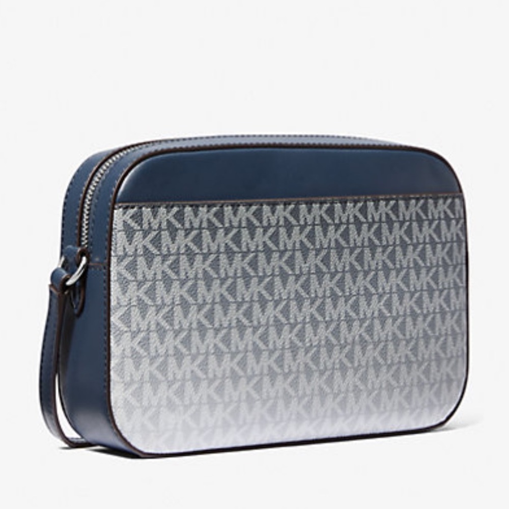 Michael Kors Jet Set Lg Ombré Signature Logo East West Crossbody Body
Navy 
NWT - Picture 3 of 16